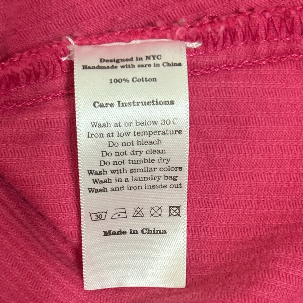 Shiny by Nature Pink Corduroy Button-Up Jacket with Hearts - Picture 10 of 10